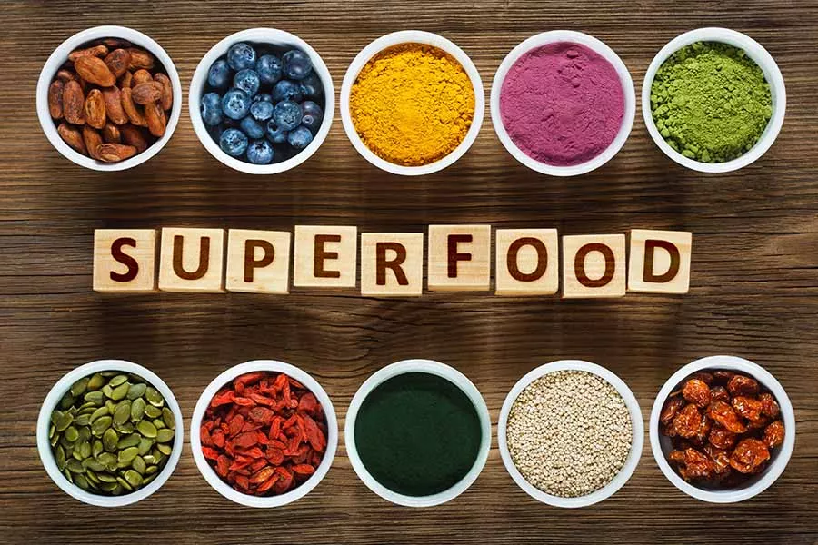 Top Superfoods in a bowl
